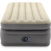 image:imageIntex 64163ED Queen Prime Comfort Elevated Air Mattress FiberTech  Queen Size  Builtin Electric Pump  20in Bed Height  600lb Weight CapacityTwin