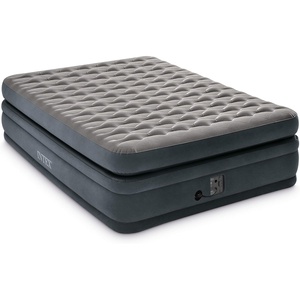 image:imageIntex 22in Queen DuraBeam Deluxe Inflatable Blow Up Elevated Air Mattress Airbed with Built in Pump for Home Camping Guests Ultra Comfort