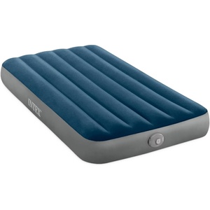 image:imageIntex 64189EP 10in Queen DuraBeam Prestige Downy Air Mattress with Rechargeable Pump for Travel and CampingTwin