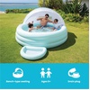image:imageINTEX 57195EP Swim Center Inflatable Canopy Lounge Pool Builtin Bench  Detachable Canopy  Inflatable Foot Bath  109 x 87 x 54  Teal
