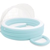 image:imageINTEX 57195EP Swim Center Inflatable Canopy Lounge Pool Builtin Bench  Detachable Canopy  Inflatable Foot Bath  109 x 87 x 54  Teal