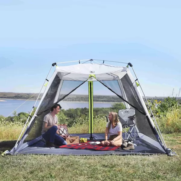 CORE 10x10 Instant Screen House  Folding and Portable Large Pop Up Tent Gazebo Canopy Shelter with Included Carry Bag  Perfect for Family Camping Outdoor Picnic Backyards and Tailgate10x10