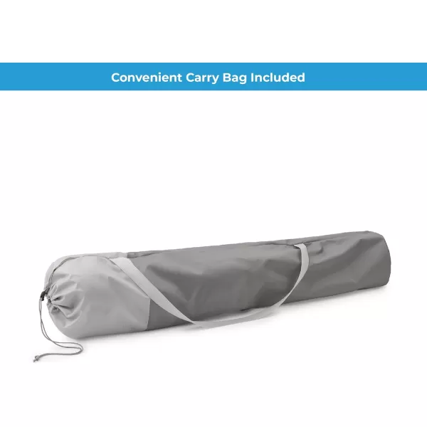 CORE 40025 Equipment Folding Oversized Padded Moon Round Saucer Chair with Carry Bag Gray 44 in X 8 in X 8 inMesh Round Chair