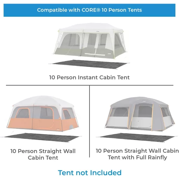 CORE Outdoor Tent Footprints  Perfect Tarp Camping Accessories10 Person Tent