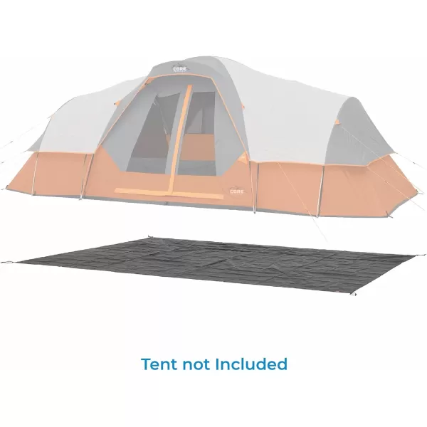 CORE Outdoor Tent Footprints  Perfect Tarp Camping Accessories11 Person Extended Dome Tent