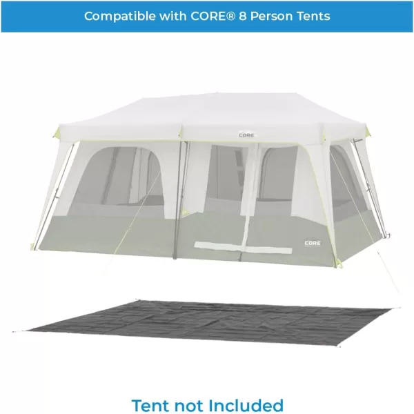 CORE Outdoor Tent Footprints  Perfect Tarp Camping Accessories8 Person Instant Cabin Tent