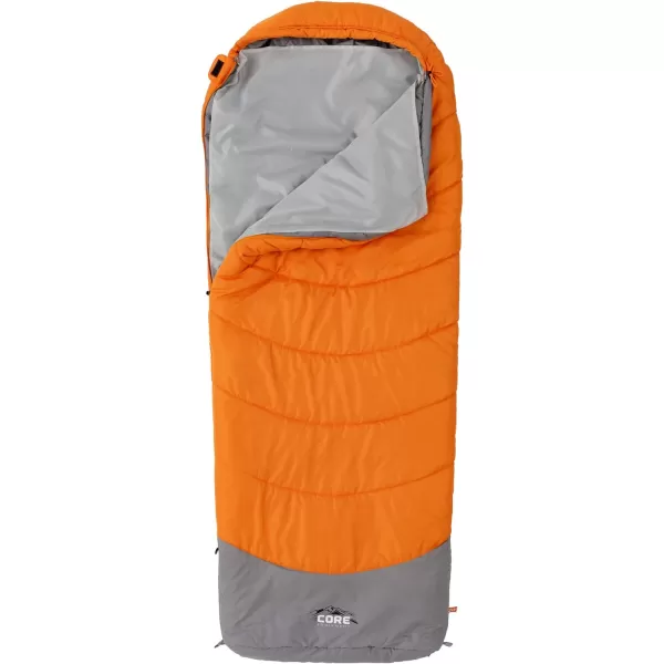 CORE Sleeping Bags for Adults  40 Degree ampamp 20 Degree Sleeping Bag Options for Outdoor and Travel  Convenient Storage Pocket for Camping Accessories  Builtin Straps for Sleeping Pad Compatibility20 Degree