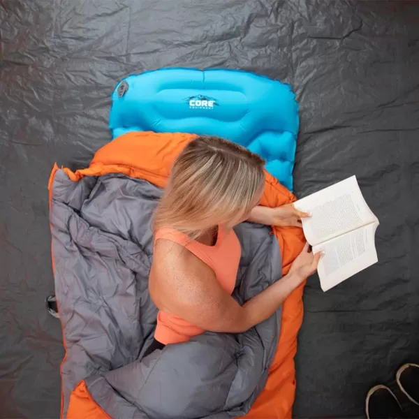 CORE Sleeping Pad for Camping  Perfect Ultralight Sleeping Mat for Tents Camping Cot ampamp Backpacking Gear  Lightweight ampamp Inflatable Blow Up Mattress for Travel Hiking ampamp Outdoor Use