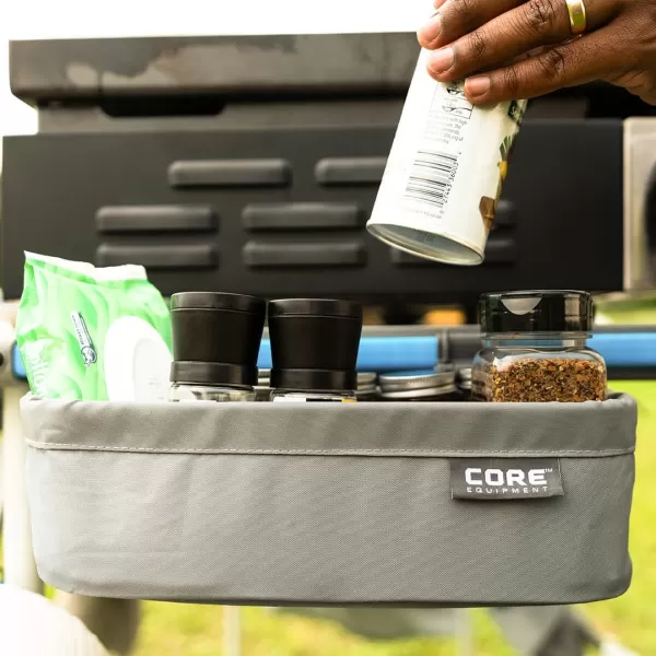 CORE Utility Basket  Fits the 4 Foot Outdoor FlexRail Camp ampamp Cook Table  Portable for Beach Picnic Backyards BBQ Tailgate Patio and Party