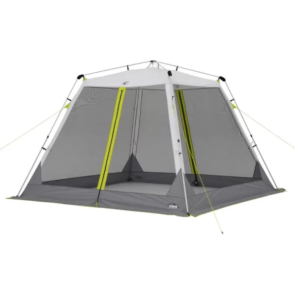 CORE 10x10 Instant Screen House  Folding and Portable Large Pop Up Tent Gazebo Canopy Shelter with Included Carry Bag  Perfect for Family Camping Outdoor Picnic Backyards and Tailgate10x10
