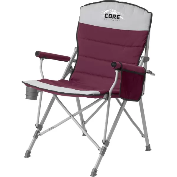 CORE Padded Mesh Hard Arm ChairHard Arm Chair Wine