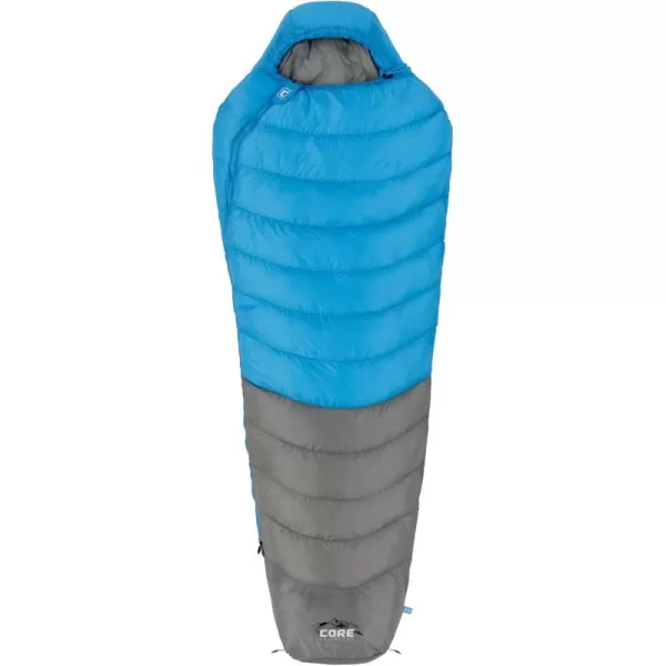 CORE Sleeping Bags for Adults  30 Degree ampamp 10 Degree Mummy Sleeping Bag for Outdoor and Travel  Convenient Storage Pocket for Camping Accessories  Builtin Straps for Sleeping Pad Compatibility30 Degree