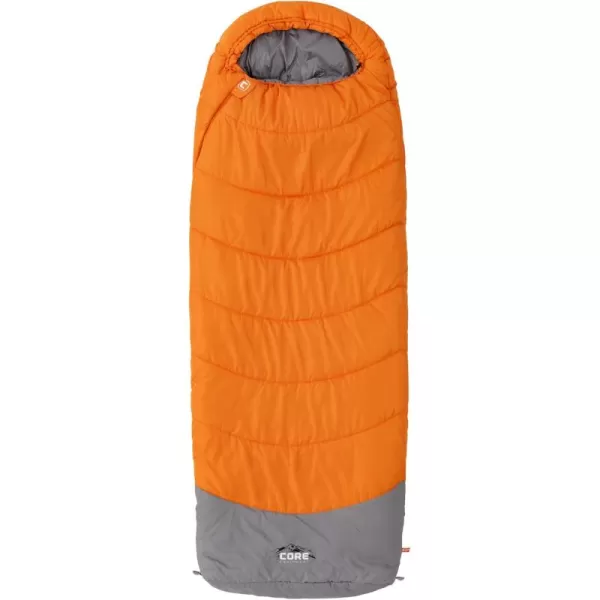 CORE Sleeping Bags for Adults  40 Degree ampamp 20 Degree Sleeping Bag Options for Outdoor and Travel  Convenient Storage Pocket for Camping Accessories  Builtin Straps for Sleeping Pad Compatibility40 Degree