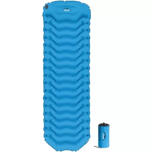 CORE Sleeping Pad for Camping  Perfect Ultralight Sleeping Mat for Tents Camping Cot ampamp Backpacking Gear  Lightweight ampamp Inflatable Blow Up Mattress for Travel Hiking ampamp Outdoor Use