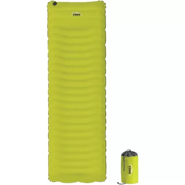 CORE Sleeping Pad for Camping  Perfect Ultralight Sleeping Mat for Tents ampamp Camping Gear  Lightweight ampamp Inflatable Blow Up Mattress for Travel Hiking ampamp Outdoor Use