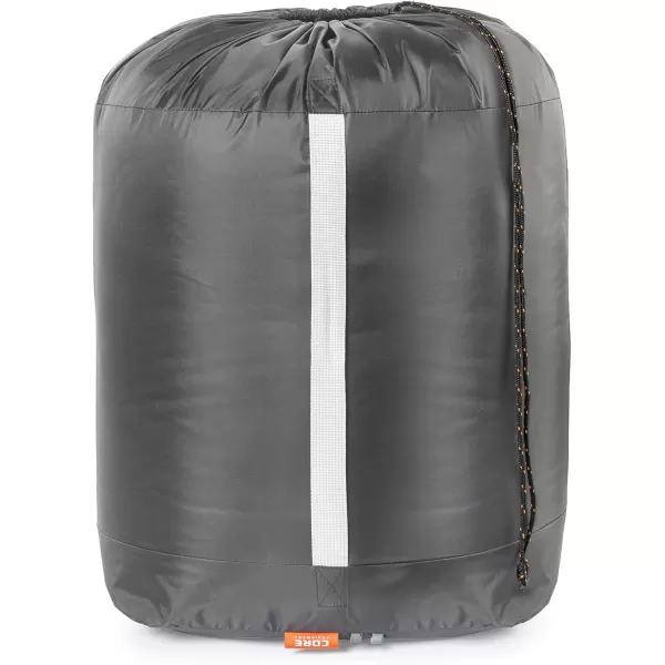 CORE 20 Deg Oversized Adult Sleeping Bag Gray