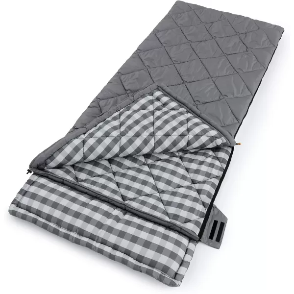 CORE 20 Deg Oversized Adult Sleeping Bag Gray