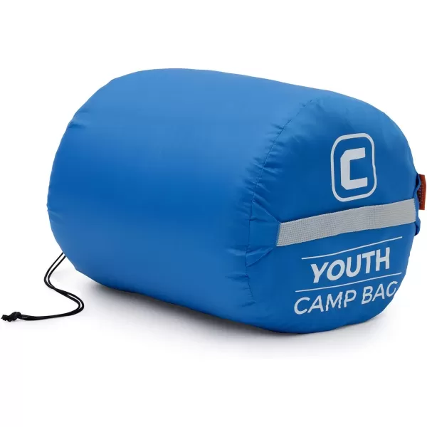 CORE Youth IndoorOutdoor Sleeping Bag  Great for Kids Boys Girls  Ultralight and Compact Perfect for Backpacking Hiking Camping and SleepoversBlue