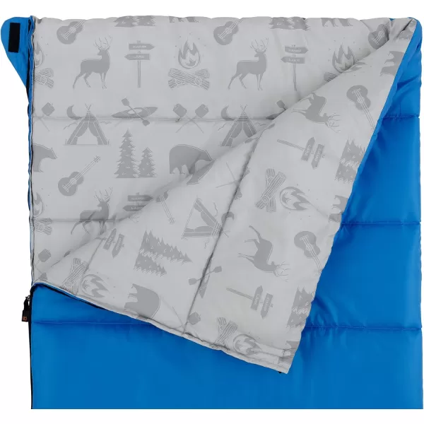 CORE Youth IndoorOutdoor Sleeping Bag  Great for Kids Boys Girls  Ultralight and Compact Perfect for Backpacking Hiking Camping and SleepoversBlue