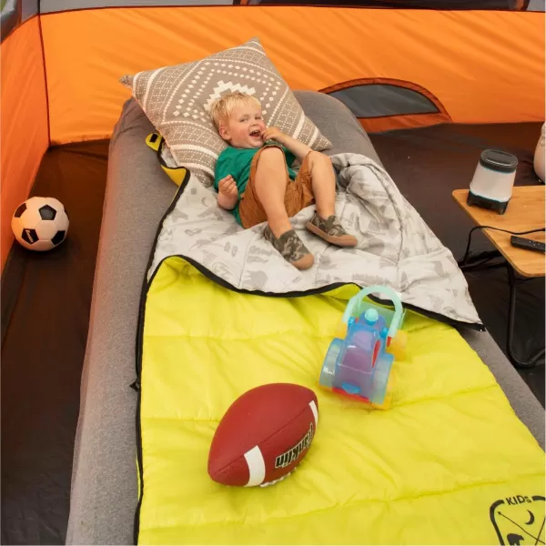 CORE Youth IndoorOutdoor Sleeping Bag  Great for Kids Boys Girls  Ultralight and Compact Perfect for Backpacking Hiking Camping and SleepoversGreen