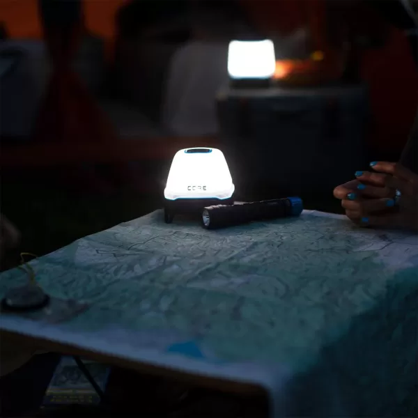 CORE 100 Lumen LED Tent Light Lantern includes 3 AA Batteries for Camping750 Lumens