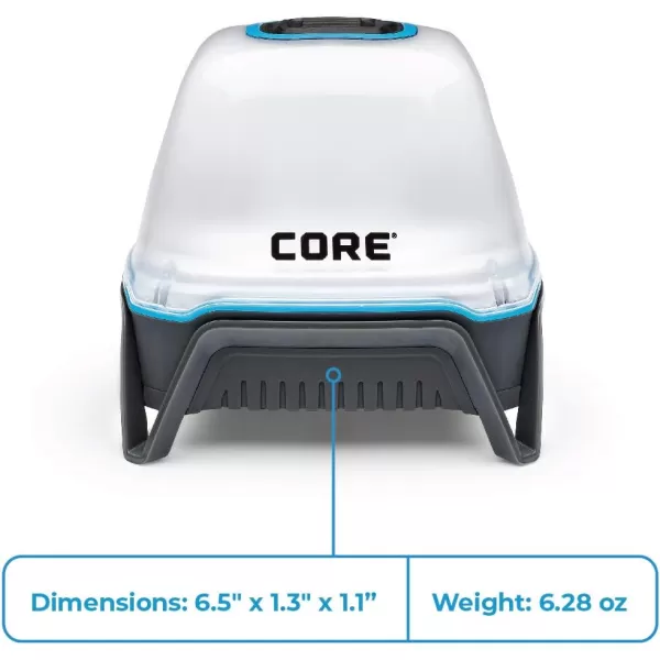 CORE 100 Lumen LED Tent Light Lantern includes 3 AA Batteries for Camping750 Lumens