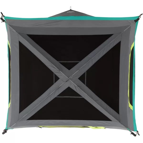CORE 4 Person ampamp 6 Person Camp Tents  Portable Cabin Tent with Carry Bag for Outdoor Car Camping  Included Tent Gear Loft Organizer for Camping Accessories4 Person Green