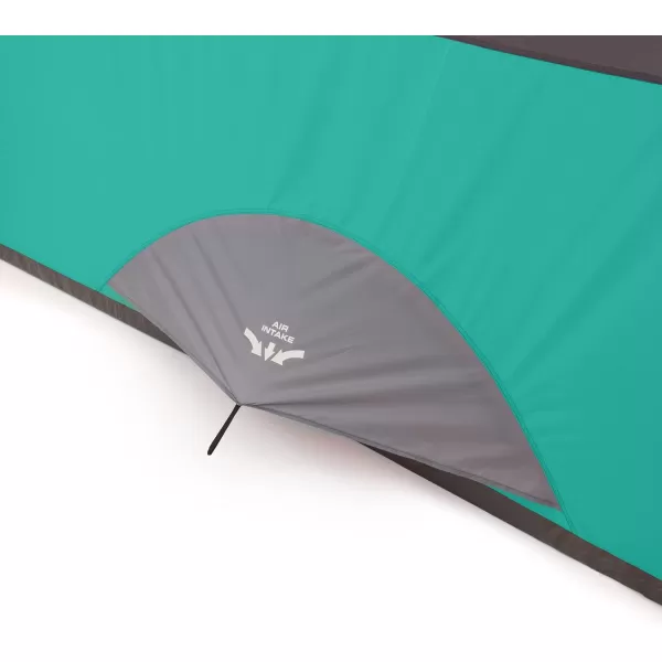 CORE 4 Person ampamp 6 Person Camp Tents  Portable Cabin Tent with Carry Bag for Outdoor Car Camping  Included Tent Gear Loft Organizer for Camping Accessories4 Person Green