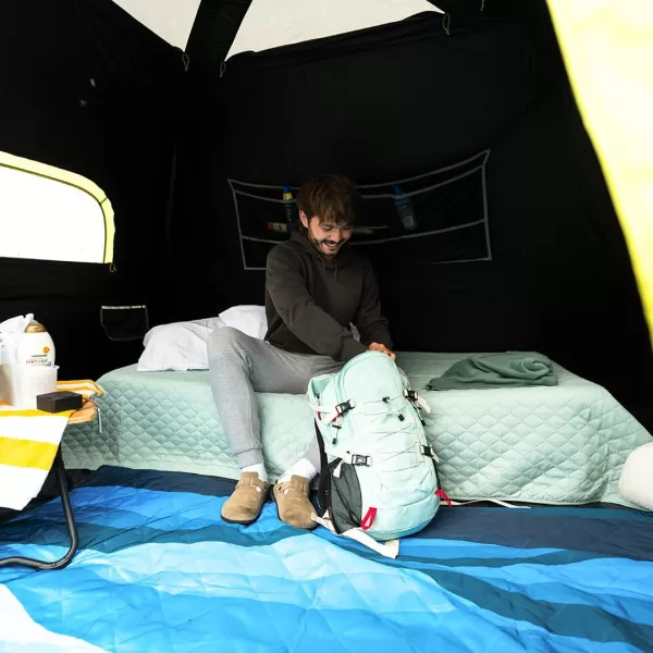 CORE Blackout Instant Cabin Tent  Pop Up Tent with Easy Setup for Family Camping  Large Portable Tent with Organization for Outdoor Camp Accessories 6 Person ampamp 9 Person Tent for Camping6 Person