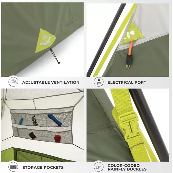 CORE Instant Cabin Tent  Multi Room Tent for Family  Large Pop Up Tent with Organization for Outdoor Camping Accessories  4 Person  6 Person  8 Person  10 Person Tent for Camping4 Person