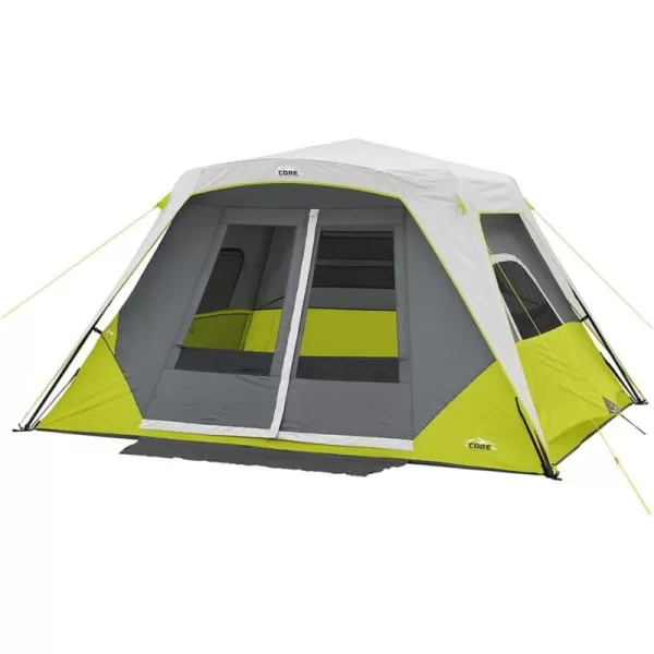 CORE 6 Person Instant Cabin Tent with Awning GreenGray