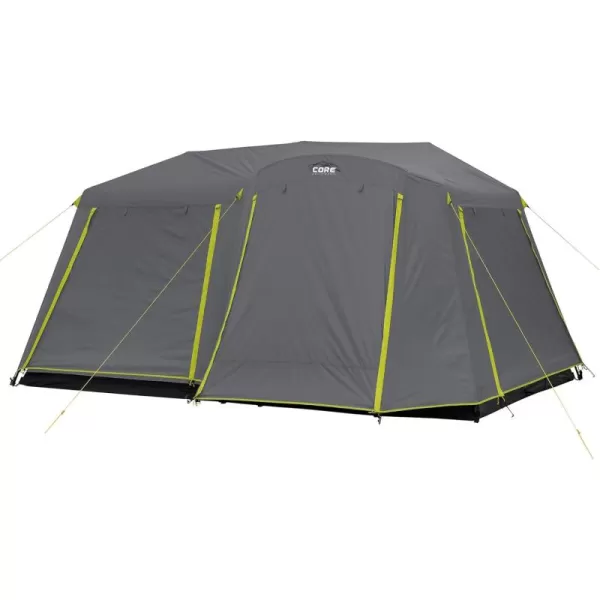 CORE Large Multi Room Tent for Family with Full Rainfly for Weather and Storage for Camping Accessories  Portable Huge Tent with Carry Bag for Outdoor Car Camping9 Person Instant Cabin Tent