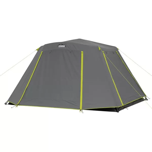 CORE Large Multi Room Tent for Family with Full Rainfly for Weather and Storage for Camping Accessories  Portable Huge Tent with Carry Bag for Outdoor Car Camping6 Person Instant Cabin Tent