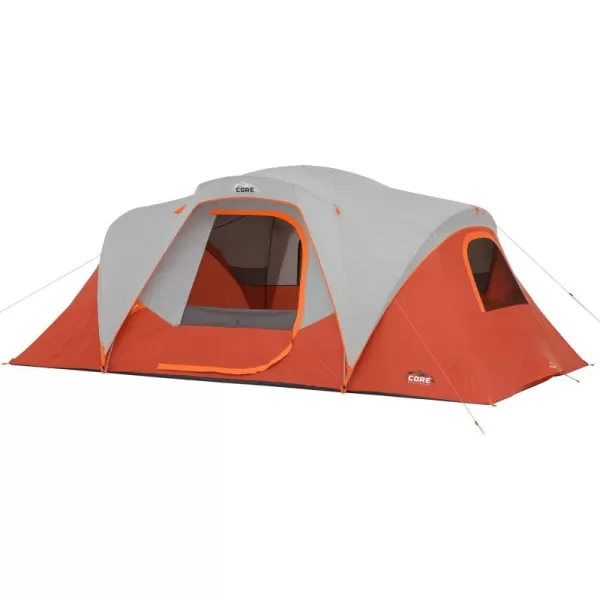 CORE Tents for Outdoor Family Hiking and Backpacking  4 Person  6 Person  9 Person Portable Dome Camp Tent with Storage Pockets for Camping Accessories9 Person