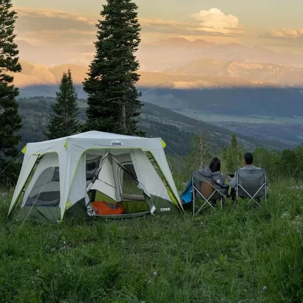 CORE Instant Cabin Tent  Multi Room Tent for Family  Large Pop Up Tent with Organization for Outdoor Camping Accessories  4 Person  6 Person  8 Person  10 Person Tent for Camping4 Person