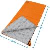 imageCORE 50 Degree Youth Sleeping Bag  Lightweight ampamp Compact for Boys ampamp Girls  Perfect for Indoor or Outdoor Use Camping Backpacking Hiking ampamp Sleepovers  Ideal for Warm ampamp Cooler 3 Season WeatherOrange