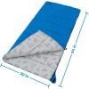 imageCORE 50 Degree Youth Sleeping Bag  Lightweight ampamp Compact for Boys ampamp Girls  Perfect for Indoor or Outdoor Use Camping Backpacking Hiking ampamp Sleepovers  Ideal for Warm ampamp Cooler 3 Season WeatherBlue