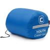 imageCORE 50 Degree Youth Sleeping Bag  Lightweight ampamp Compact for Boys ampamp Girls  Perfect for Indoor or Outdoor Use Camping Backpacking Hiking ampamp Sleepovers  Ideal for Warm ampamp Cooler 3 Season WeatherBlue