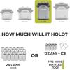 imageCORE Magnetic Leak Proof Cooler with Waterproof Zipper  Insulated Bag Portable Ice Chest Box  Best Soft Cooler for Food ampamp Beverages for Tailgating Car Camping Travel and Family Beach PicnicsShadow Gray