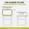 imageCORE Magnetic Leak Proof Cooler with Waterproof Zipper  Insulated Bag Portable Ice Chest Box  Best Soft Cooler for Food ampamp Beverages for Tailgating Car Camping Travel and Family Beach PicnicsShadow Gray