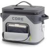 imageCORE Magnetic Leak Proof Cooler with Waterproof Zipper  Insulated Bag Portable Ice Chest Box  Best Soft Cooler for Food ampamp Beverages for Tailgating Car Camping Travel and Family Beach PicnicsShadow Gray