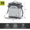 imageCORE Magnetic Leak Proof Cooler with Waterproof Zipper  Insulated Bag Portable Ice Chest Box  Best Soft Cooler for Food ampamp Beverages for Tailgating Car Camping Travel and Family Beach PicnicsShadow Gray