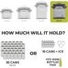 imageCORE Magnetic Leak Proof Cooler with Waterproof Zipper  Insulated Bag Portable Ice Chest Box  Best Soft Cooler for Food ampamp Beverages for Tailgating Car Camping Travel and Family Beach PicnicsShadow Gray