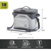 imageCORE Magnetic Leak Proof Cooler with Waterproof Zipper  Insulated Bag Portable Ice Chest Box  Best Soft Cooler for Food ampamp Beverages for Tailgating Car Camping Travel and Family Beach PicnicsShadow Gray