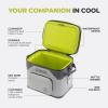 imageCORE Magnetic Leak Proof Cooler with Waterproof Zipper  Insulated Bag Portable Ice Chest Box  Best Soft Cooler for Food ampamp Beverages for Tailgating Car Camping Travel and Family Beach PicnicsShadow Gray