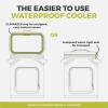 imageCORE Magnetic Leak Proof Cooler with Waterproof Zipper  Insulated Bag Portable Ice Chest Box  Best Soft Cooler for Food ampamp Beverages for Tailgating Car Camping Travel and Family Beach PicnicsShadow Gray