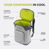 imageCORE Magnetic Leak Proof Cooler with Waterproof Zipper  Insulated Bag Portable Ice Chest Box  Best Soft Cooler for Food ampamp Beverages for Tailgating Car Camping Travel and Family Beach PicnicsShadow Gray