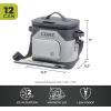 imageCORE Magnetic Leak Proof Cooler with Waterproof Zipper  Insulated Bag Portable Ice Chest Box  Best Soft Cooler for Food ampamp Beverages for Tailgating Car Camping Travel and Family Beach PicnicsShadow Gray