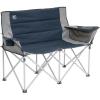 imageCORE Loveseat Outdoor Camp Chair  2 Person Folding Double Lawn Chair with Storage Pockets for Accessories  Perfect for Concert Seat Festivals Sports Beach Travel ampamp PicnicNavy