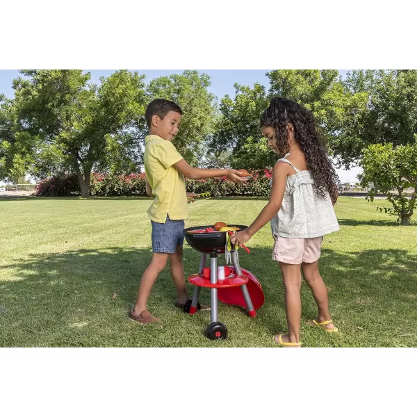 24 PCS Little Chef Barbecue BBQ Cooking Kitchen Toy Interactive Grill Play Food Cooking Playset for Kids Kitchen Pretend Play
